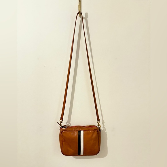Clare V. MIDI SAC natural with stripes + strap - Picture 1 of 11